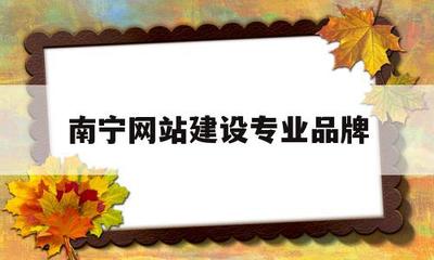 南宁网站建设专业品牌(广西南宁市有公司网站设计)